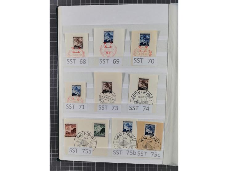 SONDERSTEMPEL: Spezialsammlung der Sonderstempel nach Engel-Katalog ex Nr. 1-117, dazu einige Schmuckblätter und Umschlage, g