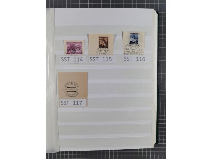 SONDERSTEMPEL: Spezialsammlung der Sonderstempel nach Engel-Katalog ex Nr. 1-117, dazu einige Schmuckblätter und Umschlage, g