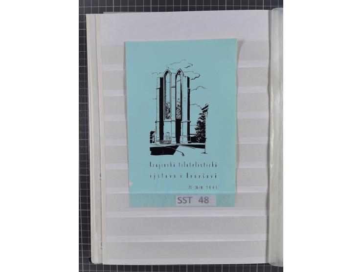 SONDERSTEMPEL: Spezialsammlung der Sonderstempel nach Engel-Katalog ex Nr. 1-117, dazu einige Schmuckblätter und Umschlage, g