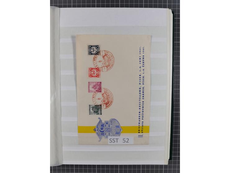 SONDERSTEMPEL: Spezialsammlung der Sonderstempel nach Engel-Katalog ex Nr. 1-117, dazu einige Schmuckblätter und Umschlage, g