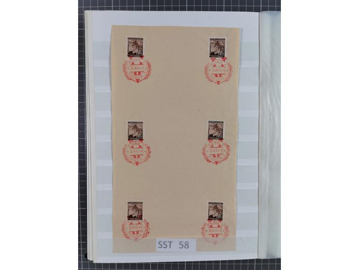 SONDERSTEMPEL: Spezialsammlung der Sonderstempel nach Engel-Katalog ex Nr. 1-117, dazu einige Schmuckblätter und Umschlage, g