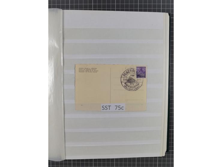 SONDERSTEMPEL: Spezialsammlung der Sonderstempel nach Engel-Katalog ex Nr. 1-117, dazu einige Schmuckblätter und Umschlage, g