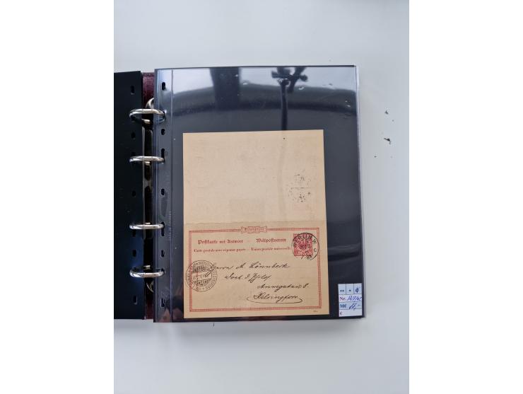 1875/89, Pfennig, Pfennige und Krone Adler, reichhaltige Sammlung mit circa 220 Belegen, inkl. Deutsche Kolonie, viele schöne