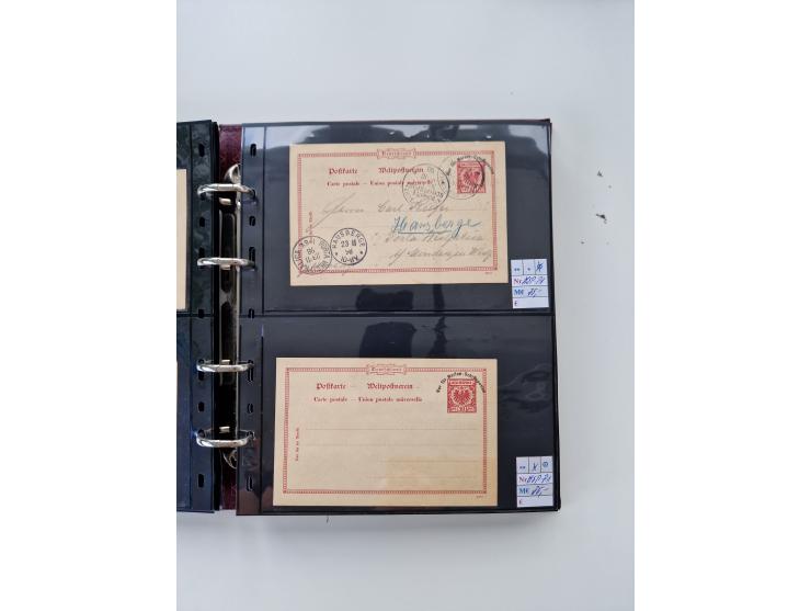 1875/89, Pfennig, Pfennige und Krone Adler, reichhaltige Sammlung mit circa 220 Belegen, inkl. Deutsche Kolonie, viele schöne