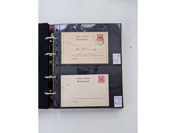 1875/89, Pfennig, Pfennige und Krone Adler, reichhaltige Sammlung mit circa 220 Belegen, inkl. Deutsche Kolonie, viele schöne