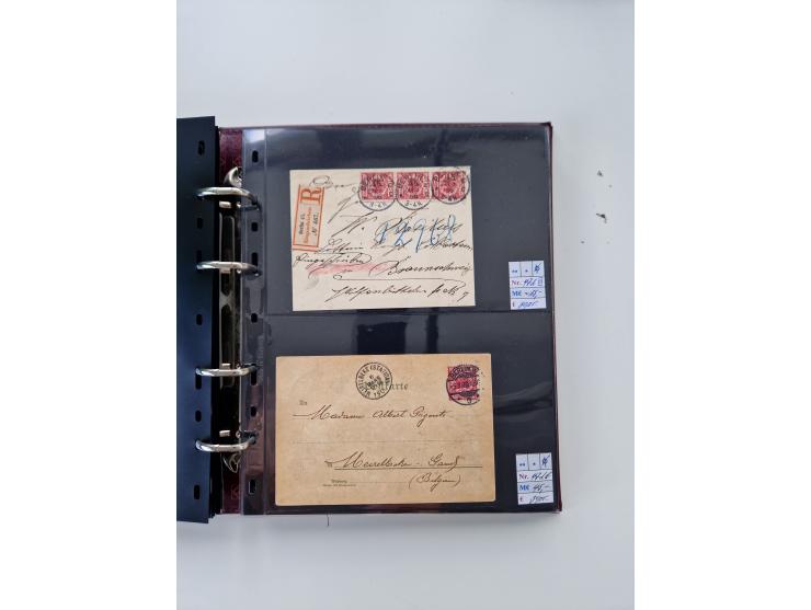 1875/89, Pfennig, Pfennige und Krone Adler, reichhaltige Sammlung mit circa 220 Belegen, inkl. Deutsche Kolonie, viele schöne