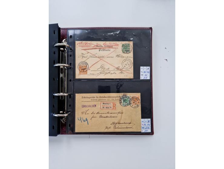 1875/89, Pfennig, Pfennige und Krone Adler, reichhaltige Sammlung mit circa 220 Belegen, inkl. Deutsche Kolonie, viele schöne