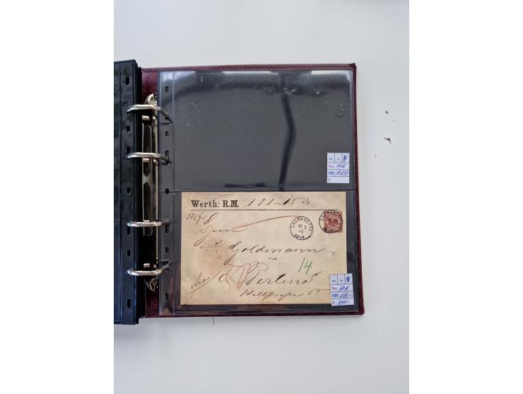 1875/89, Pfennig, Pfennige und Krone Adler, reichhaltige Sammlung mit circa 220 Belegen, inkl. Deutsche Kolonie, viele schöne