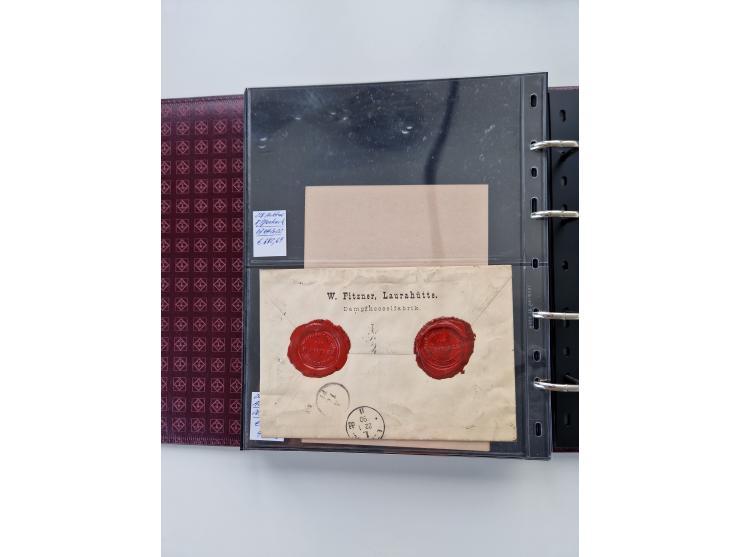 1875/89, Pfennig, Pfennige und Krone Adler, reichhaltige Sammlung mit circa 220 Belegen, inkl. Deutsche Kolonie, viele schöne