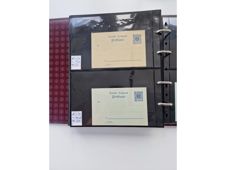 1875/89, Pfennig, Pfennige und Krone Adler, reichhaltige Sammlung mit circa 220 Belegen, inkl. Deutsche Kolonie, viele schöne