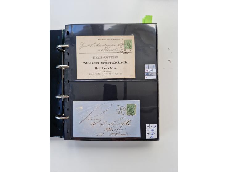 1875/89, Pfennig, Pfennige und Krone Adler, reichhaltige Sammlung mit circa 220 Belegen, inkl. Deutsche Kolonie, viele schöne