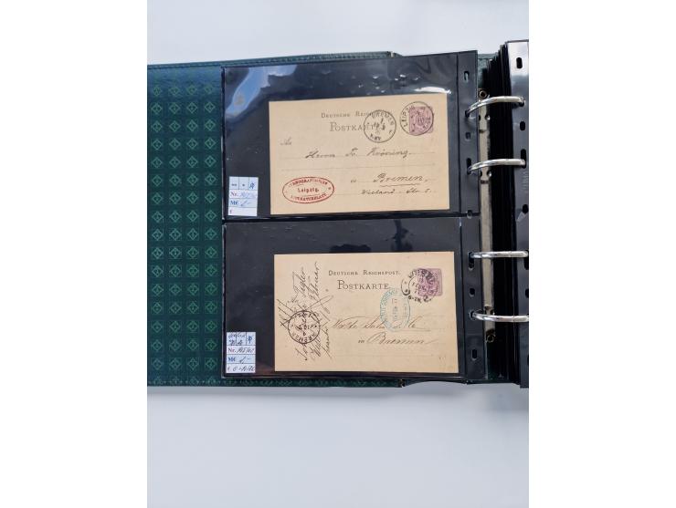 1875/89, Pfennig, Pfennige und Krone Adler, reichhaltige Sammlung mit circa 220 Belegen, inkl. Deutsche Kolonie, viele schöne