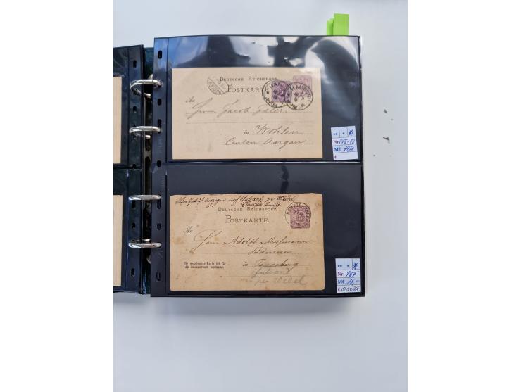 1875/89, Pfennig, Pfennige und Krone Adler, reichhaltige Sammlung mit circa 220 Belegen, inkl. Deutsche Kolonie, viele schöne