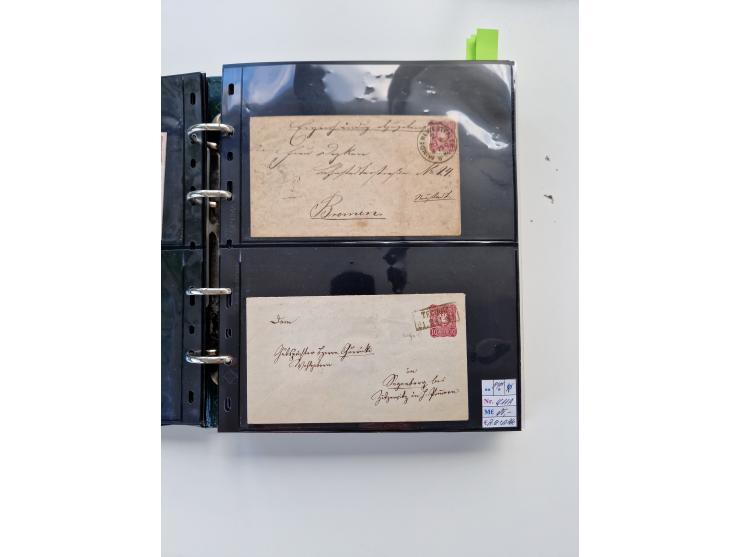 1875/89, Pfennig, Pfennige und Krone Adler, reichhaltige Sammlung mit circa 220 Belegen, inkl. Deutsche Kolonie, viele schöne