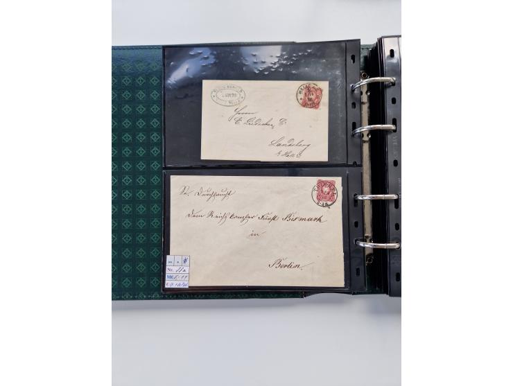 1875/89, Pfennig, Pfennige und Krone Adler, reichhaltige Sammlung mit circa 220 Belegen, inkl. Deutsche Kolonie, viele schöne