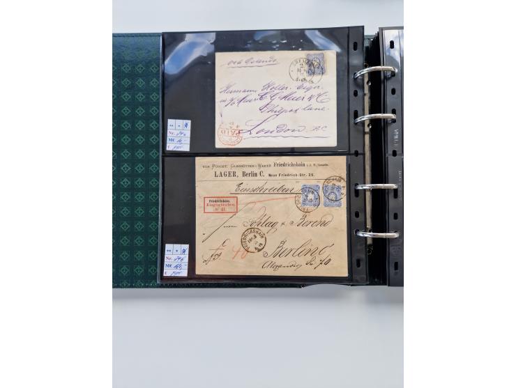 1875/89, Pfennig, Pfennige und Krone Adler, reichhaltige Sammlung mit circa 220 Belegen, inkl. Deutsche Kolonie, viele schöne