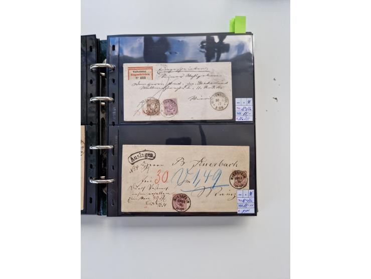 1875/89, Pfennig, Pfennige und Krone Adler, reichhaltige Sammlung mit circa 220 Belegen, inkl. Deutsche Kolonie, viele schöne