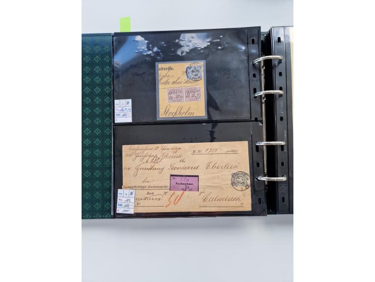 1875/89, Pfennig, Pfennige und Krone Adler, reichhaltige Sammlung mit circa 220 Belegen, inkl. Deutsche Kolonie, viele schöne