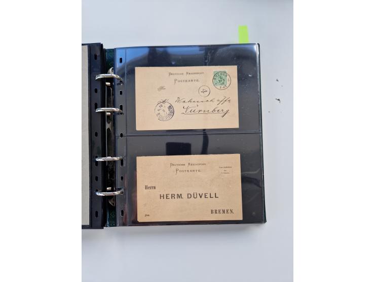 1875/89, Pfennig, Pfennige und Krone Adler, reichhaltige Sammlung mit circa 220 Belegen, inkl. Deutsche Kolonie, viele schöne