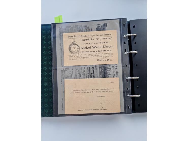 1875/89, Pfennig, Pfennige und Krone Adler, reichhaltige Sammlung mit circa 220 Belegen, inkl. Deutsche Kolonie, viele schöne