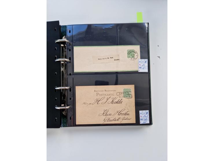 1875/89, Pfennig, Pfennige und Krone Adler, reichhaltige Sammlung mit circa 220 Belegen, inkl. Deutsche Kolonie, viele schöne