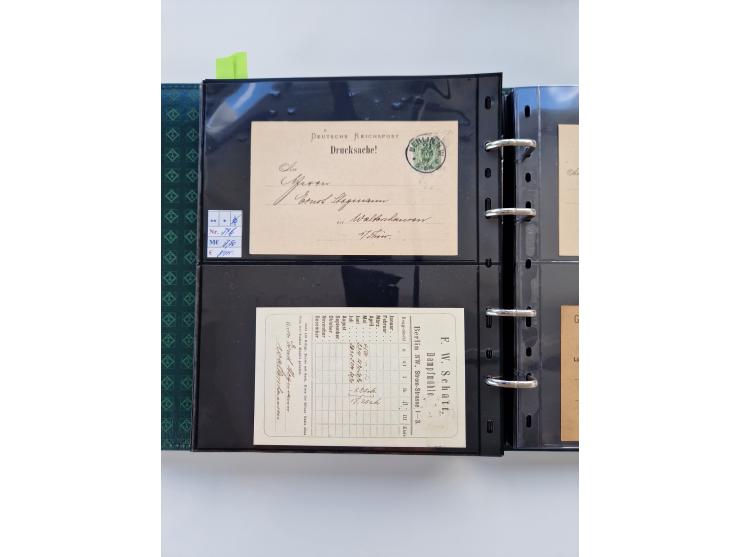 1875/89, Pfennig, Pfennige und Krone Adler, reichhaltige Sammlung mit circa 220 Belegen, inkl. Deutsche Kolonie, viele schöne