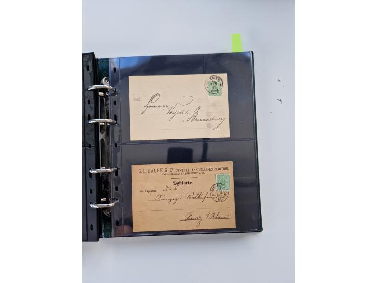 1875/89, Pfennig, Pfennige und Krone Adler, reichhaltige Sammlung mit circa 220 Belegen, inkl. Deutsche Kolonie, viele schöne