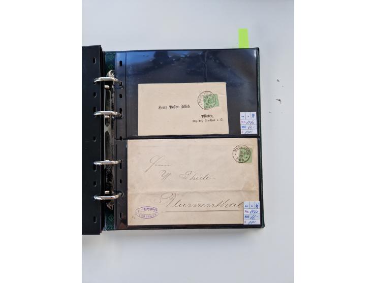 1875/89, Pfennig, Pfennige und Krone Adler, reichhaltige Sammlung mit circa 220 Belegen, inkl. Deutsche Kolonie, viele schöne