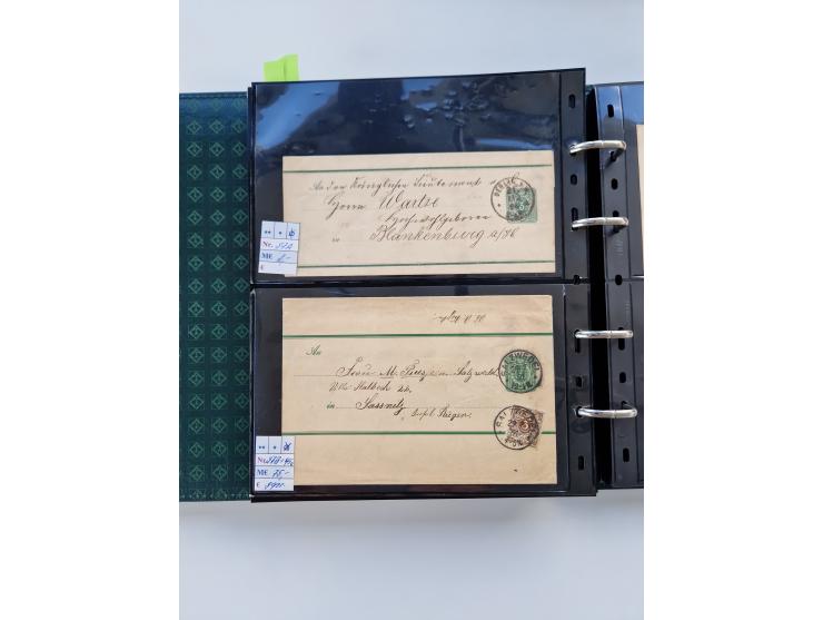 1875/89, Pfennig, Pfennige und Krone Adler, reichhaltige Sammlung mit circa 220 Belegen, inkl. Deutsche Kolonie, viele schöne