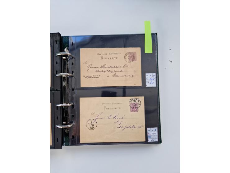 1875/89, Pfennig, Pfennige und Krone Adler, reichhaltige Sammlung mit circa 220 Belegen, inkl. Deutsche Kolonie, viele schöne