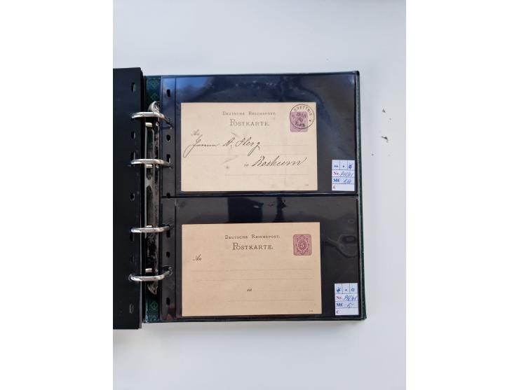 1875/89, Pfennig, Pfennige und Krone Adler, reichhaltige Sammlung mit circa 220 Belegen, inkl. Deutsche Kolonie, viele schöne