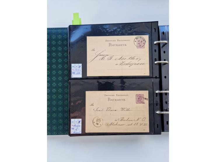 1875/89, Pfennig, Pfennige und Krone Adler, reichhaltige Sammlung mit circa 220 Belegen, inkl. Deutsche Kolonie, viele schöne