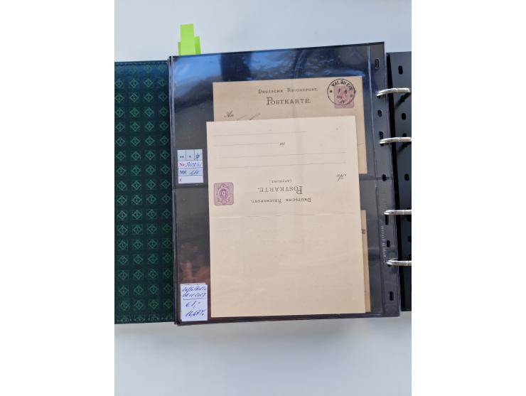 1875/89, Pfennig, Pfennige und Krone Adler, reichhaltige Sammlung mit circa 220 Belegen, inkl. Deutsche Kolonie, viele schöne