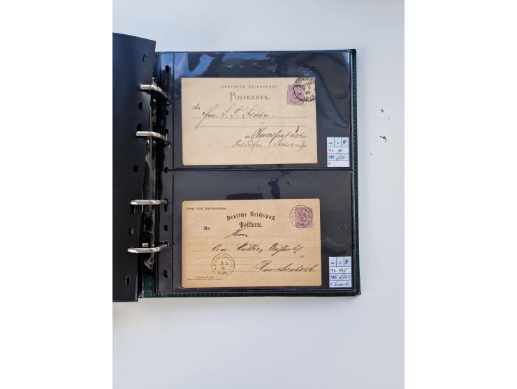 1875/89, Pfennig, Pfennige und Krone Adler, reichhaltige Sammlung mit circa 220 Belegen, inkl. Deutsche Kolonie, viele schöne