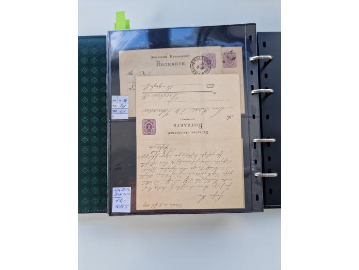 1875/89, Pfennig, Pfennige und Krone Adler, reichhaltige Sammlung mit circa 220 Belegen, inkl. Deutsche Kolonie, viele schöne