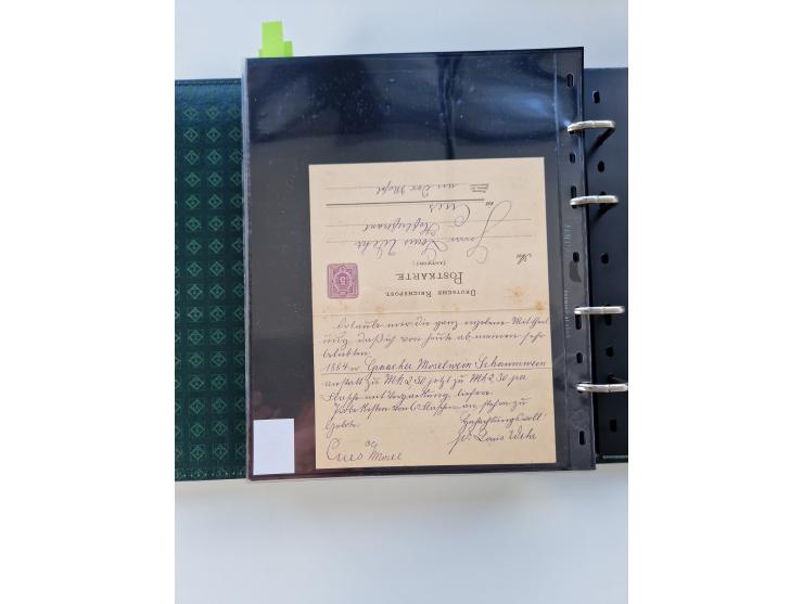 1875/89, Pfennig, Pfennige und Krone Adler, reichhaltige Sammlung mit circa 220 Belegen, inkl. Deutsche Kolonie, viele schöne