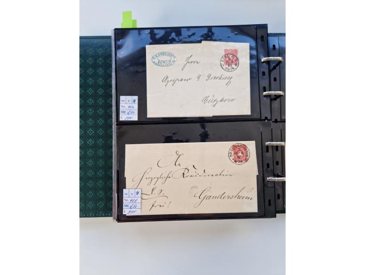 1875/89, Pfennig, Pfennige und Krone Adler, reichhaltige Sammlung mit circa 220 Belegen, inkl. Deutsche Kolonie, viele schöne