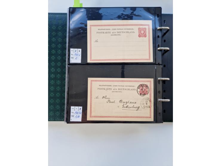 1875/89, Pfennig, Pfennige und Krone Adler, reichhaltige Sammlung mit circa 220 Belegen, inkl. Deutsche Kolonie, viele schöne