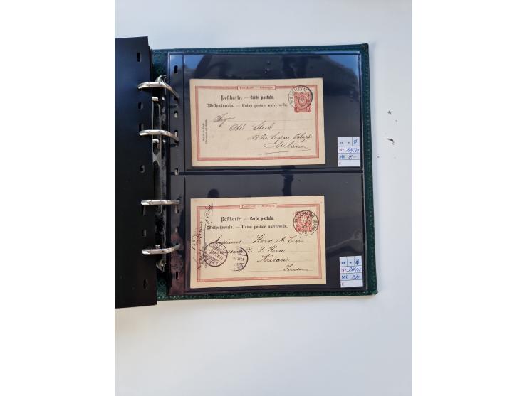 1875/89, Pfennig, Pfennige und Krone Adler, reichhaltige Sammlung mit circa 220 Belegen, inkl. Deutsche Kolonie, viele schöne