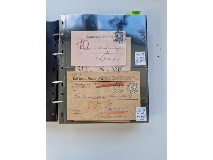 1875/89, Pfennig, Pfennige und Krone Adler, reichhaltige Sammlung mit circa 220 Belegen, inkl. Deutsche Kolonie, viele schöne