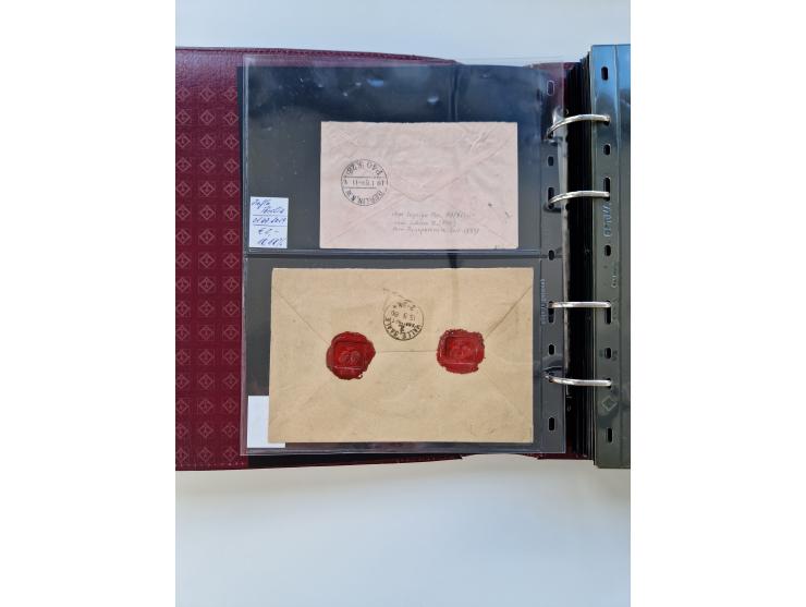 1875/89, Pfennig, Pfennige und Krone Adler, reichhaltige Sammlung mit circa 220 Belegen, inkl. Deutsche Kolonie, viele schöne