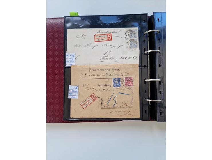 1875/89, Pfennig, Pfennige und Krone Adler, reichhaltige Sammlung mit circa 220 Belegen, inkl. Deutsche Kolonie, viele schöne