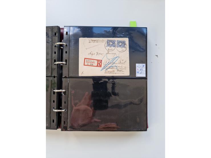 1875/89, Pfennig, Pfennige und Krone Adler, reichhaltige Sammlung mit circa 220 Belegen, inkl. Deutsche Kolonie, viele schöne