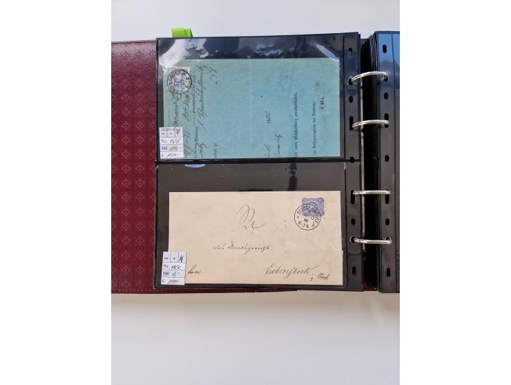 1875/89, Pfennig, Pfennige und Krone Adler, reichhaltige Sammlung mit circa 220 Belegen, inkl. Deutsche Kolonie, viele schöne