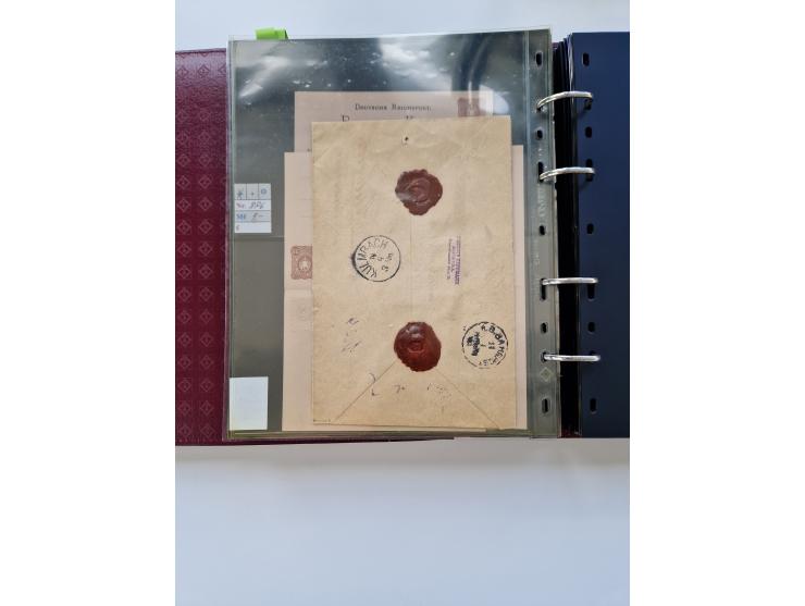 1875/89, Pfennig, Pfennige und Krone Adler, reichhaltige Sammlung mit circa 220 Belegen, inkl. Deutsche Kolonie, viele schöne