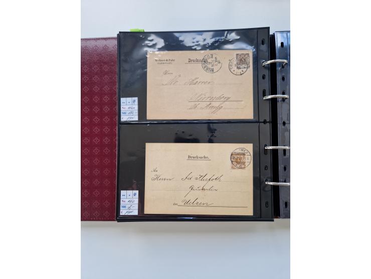 1875/89, Pfennig, Pfennige und Krone Adler, reichhaltige Sammlung mit circa 220 Belegen, inkl. Deutsche Kolonie, viele schöne