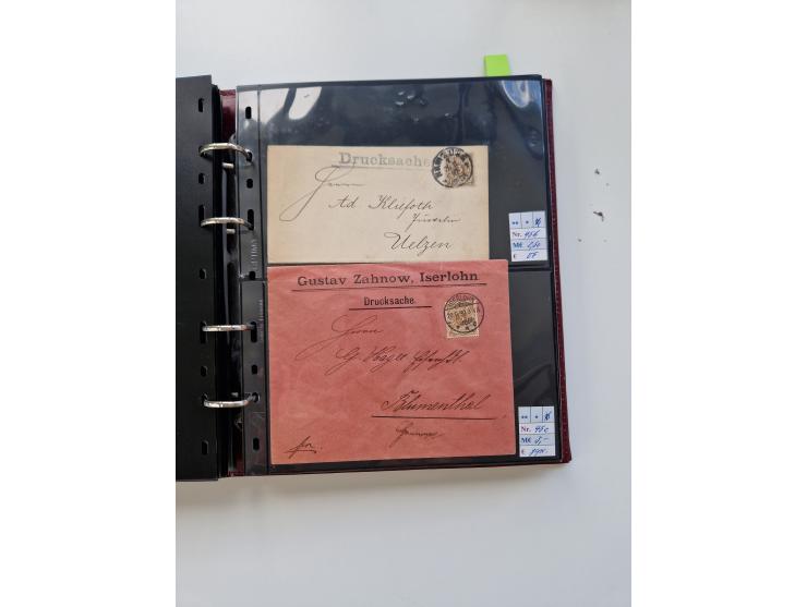 1875/89, Pfennig, Pfennige und Krone Adler, reichhaltige Sammlung mit circa 220 Belegen, inkl. Deutsche Kolonie, viele schöne