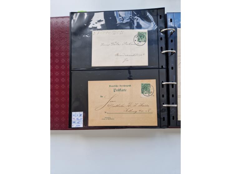 1875/89, Pfennig, Pfennige und Krone Adler, reichhaltige Sammlung mit circa 220 Belegen, inkl. Deutsche Kolonie, viele schöne