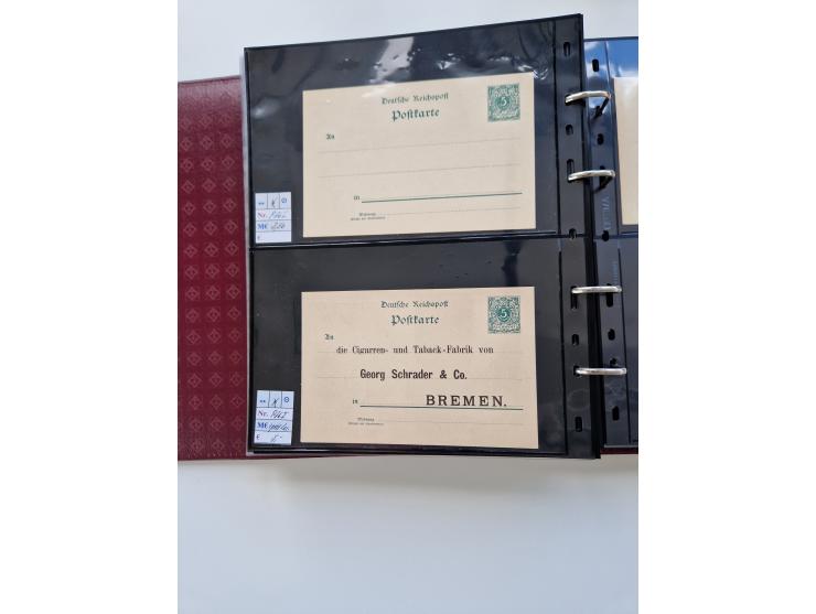 1875/89, Pfennig, Pfennige und Krone Adler, reichhaltige Sammlung mit circa 220 Belegen, inkl. Deutsche Kolonie, viele schöne