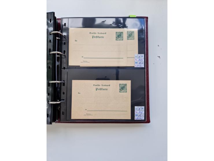 1875/89, Pfennig, Pfennige und Krone Adler, reichhaltige Sammlung mit circa 220 Belegen, inkl. Deutsche Kolonie, viele schöne